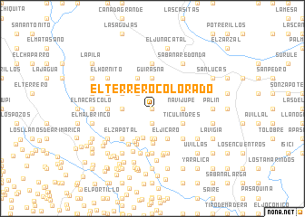 map of El Terrero Colorado