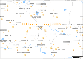 map of El Terrero de Paredones