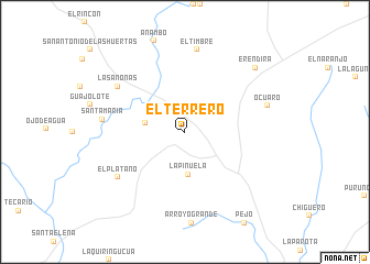 map of El Terrero