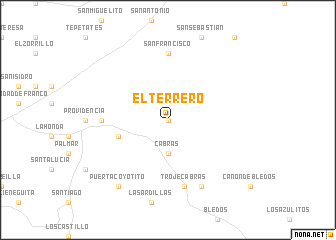 map of El Terrero