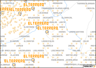 map of El Terrero