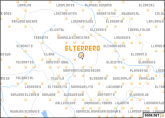 map of El Terrero