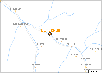 map of El Terrón