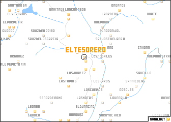 map of El Tesorero