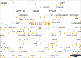 map of El Tesorito