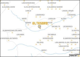 map of El Tesoro