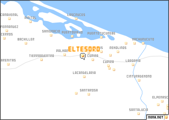 map of El Tesoro