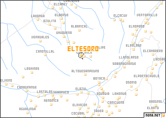 map of El Tesoro