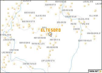 map of El Tesoro