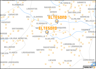 map of El Tesoro