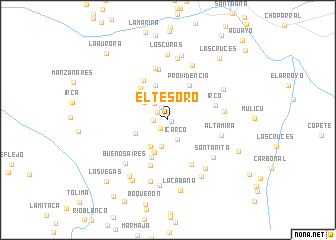 map of El Tesoro