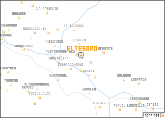 map of El Tesoro