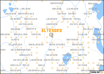 map of El Tesoro