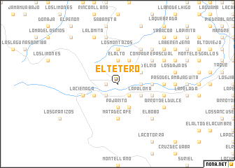 map of El Tetero