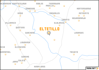 map of El Tetillo