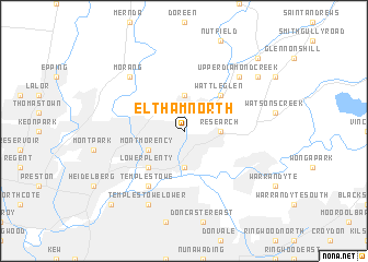 map of Eltham North