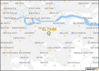 map of Eltham