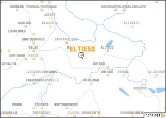 map of El Tieso
