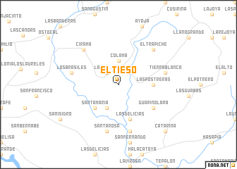 map of El Tieso