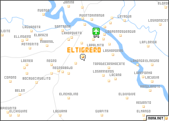 map of El Tigrero