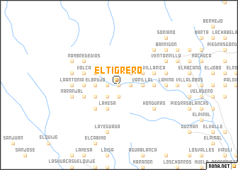 map of El Tigrero
