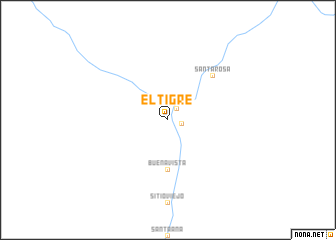 map of El Tigre