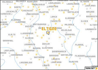 map of El Tigre