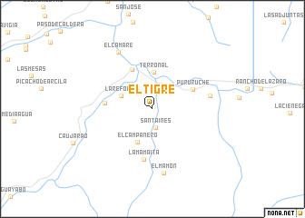 map of El Tigre