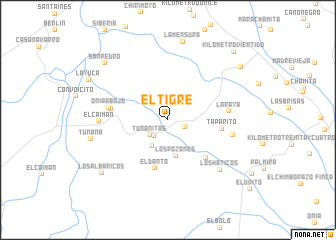 map of El Tigre