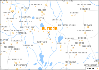 map of El Tigre