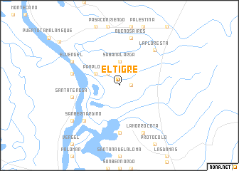 map of El Tigre