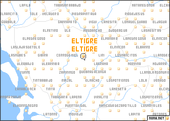 map of El Tigre