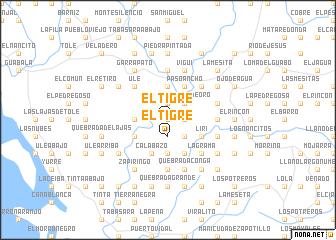 map of El Tigre