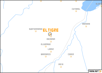 map of El Tigre