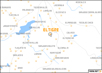 map of El Tigre