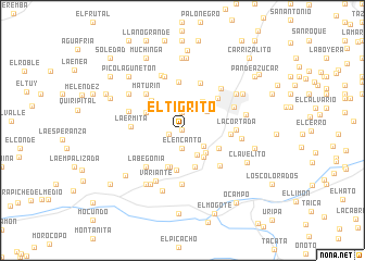 map of El Tigrito