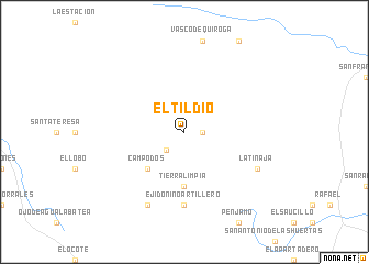 map of El Tildio