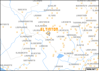 map of El Tintón