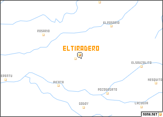 map of El Tiradero