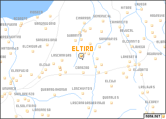 map of El Tiro
