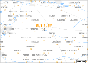 map of Eltisley