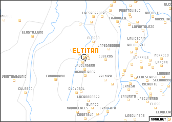 map of El Titán