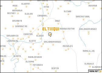 map of El Tixqui