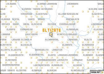 map of El Tizate
