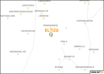 map of El Tizú