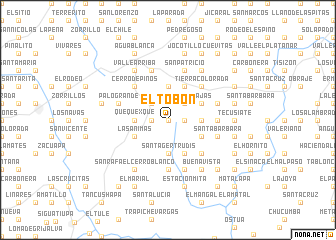 map of El Tobón