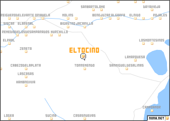 map of El Tocino