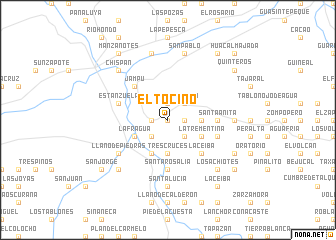 map of El Tocino