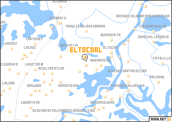 map of El Tocoal