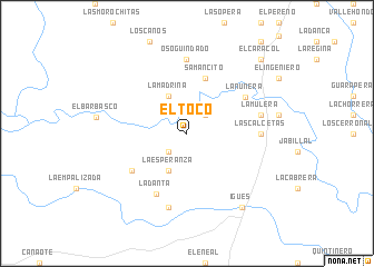 map of El Toco